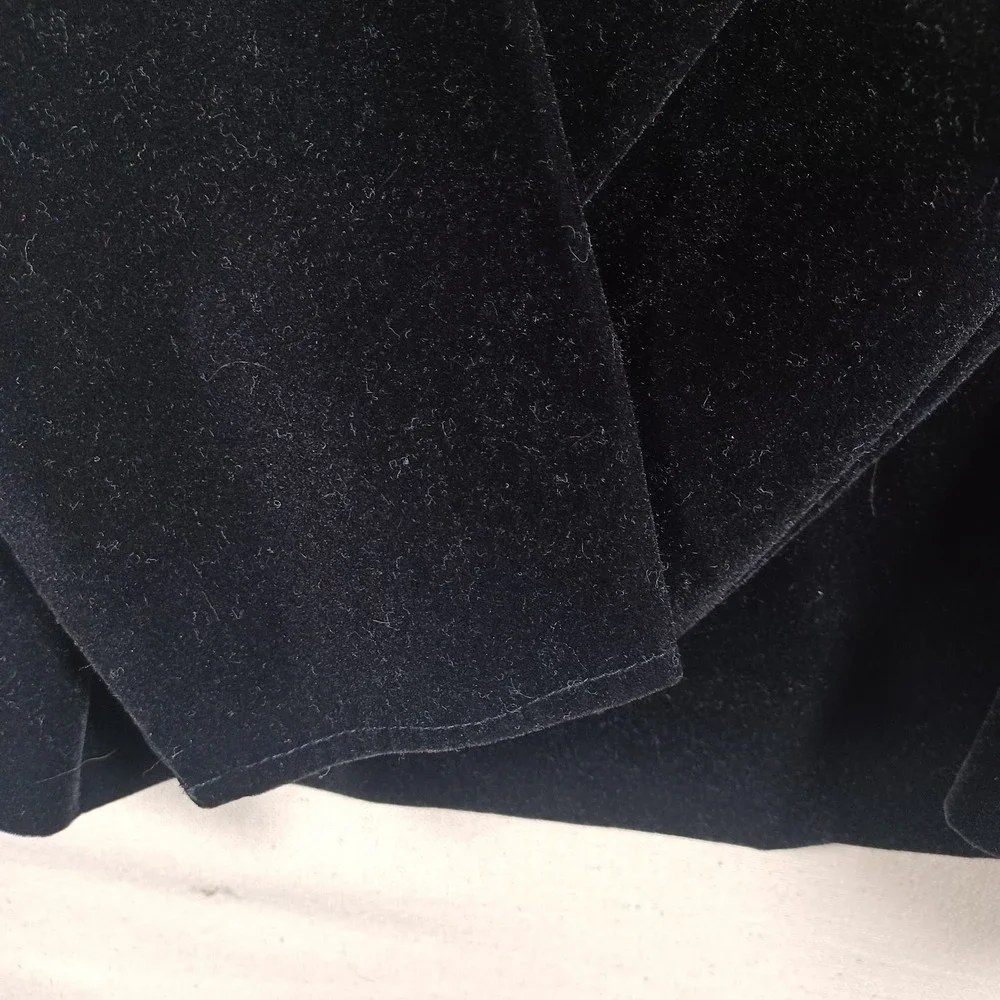 My Michelle Vintage Black Velvet Victorian Lace Bib Skirt Set Goth Dark Academia